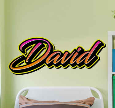 Vinilo frase célebre arte de nombre personalizado - TenVinilo