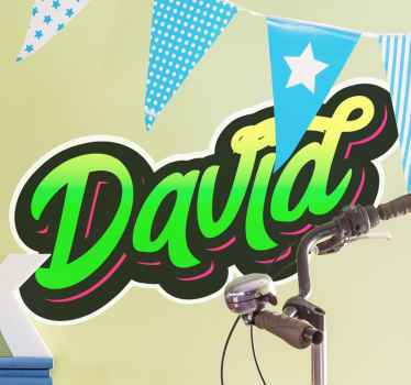 Personaliseerbare naamstijl Quote sticker - TenStickers