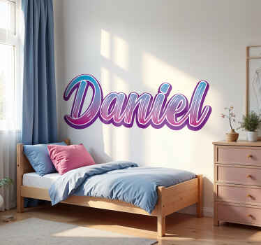 Purple Graffiti urban sticker - TenStickers