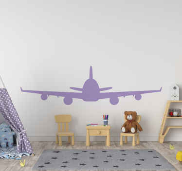 Adesivi animali per bambini sagoma di aeroplano - TenStickers