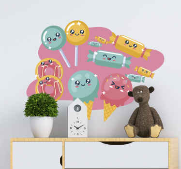 Vinilo gastronomía lindos dulces - TenVinilo