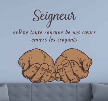 Sticker Oriental Prière de réconciliation - TenStickers