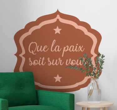 Sticker Oriental Salam aleykoum en français  - TenStickers