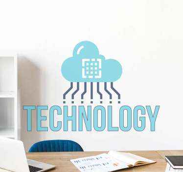 Bağlantılı teknoloji ev ofis çıkartması - TenStickers