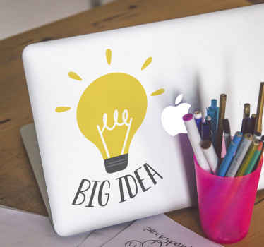 Big Idea Light Bulb laptop skin - TenStickers
