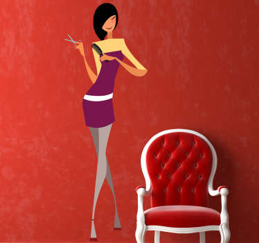 美发师墙贴 - TenStickers