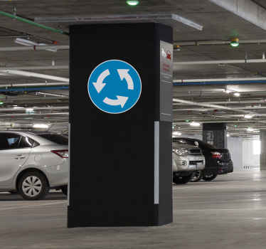 环形交通枢纽道路标志贴纸 - TenStickers