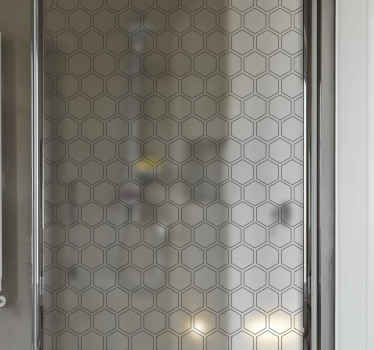 Sticker Paroi de Douche hexagonale - TenStickers