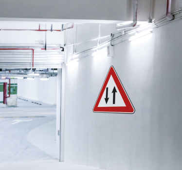 Sticker panneau double sens - TenStickers