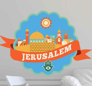 Israel Jerusalem country sticker - TenStickers
