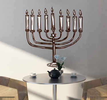 Jewish chandelier icon sticker - TenStickers