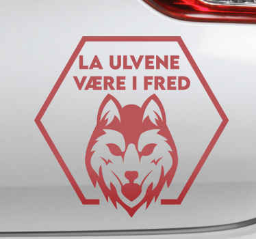 La ulvene være bilklistremerke - Tenstickers