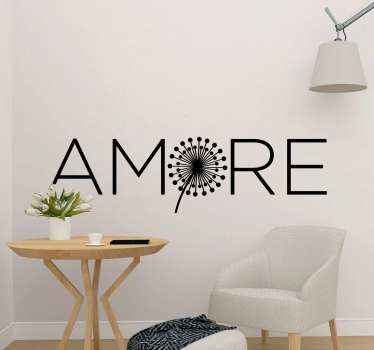 Adesivo in vinile da parete tarassaco - TenStickers