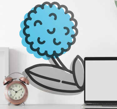 δωρεάν πικραλίδα λουλούδι τοίχου decal - TenStickers