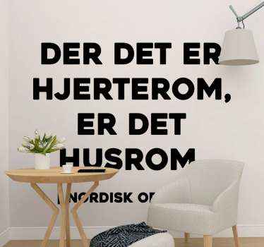 Der det er hjerte er det sitater på dekaler - Tenstickers