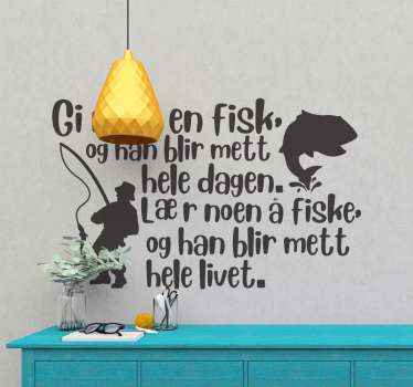 Norsk sitat gir kontra undervisning sticker - Tenstickers