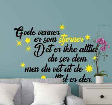 Gode venner er som stjerner - Tenstickers