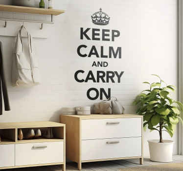 Keep Calm Wall Sticker - TenStickers