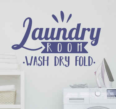 Laundry room monocolor House Sticker - TenStickers