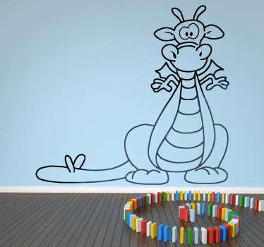 Lustiger Drache Aufkleber - TenStickers