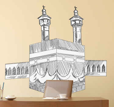 Mecca Silhouette wall sticker - TenStickers