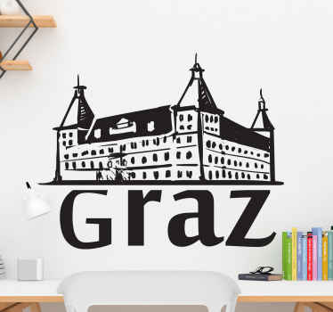 Aufkleber Grazer stadt uhrturm - TenStickers