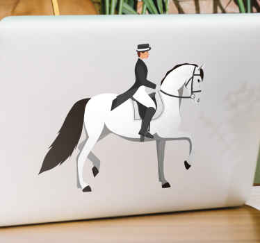 Laptop Aufkleber Lipizzaner weißes pferd - TenStickers