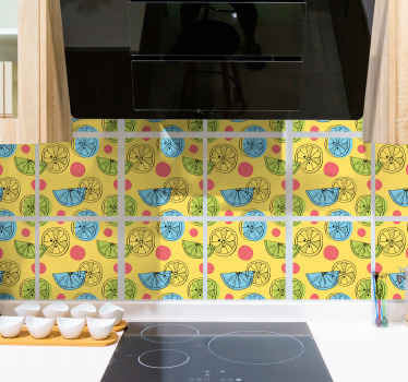 Autocolantes azulejos decorativos Frutas cítricas - TenStickers
