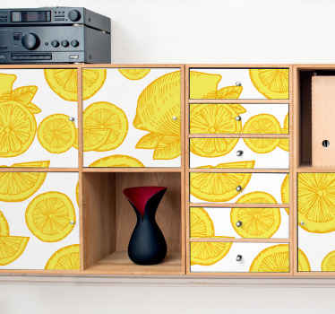 αυτοκόλλητο επίπλων πορτοκαλί και λεμονιού - TenStickers