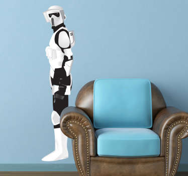 Sticker soldat blanc - TenStickers