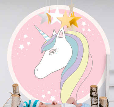 Fabulous cartoon unicorn fairy tale sticker - TenStickers