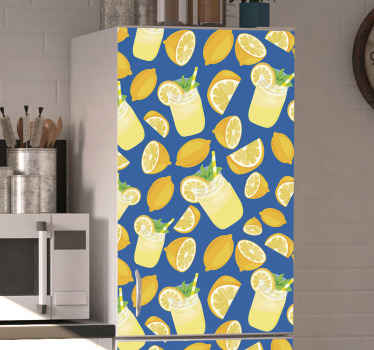 Lemon Juice  fridge vinyl sticker - TenStickers