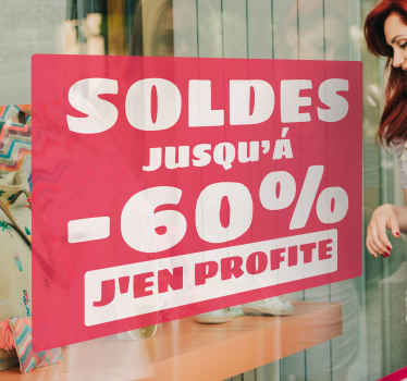 Vitrophanie Réduction j'en profite - TenStickers