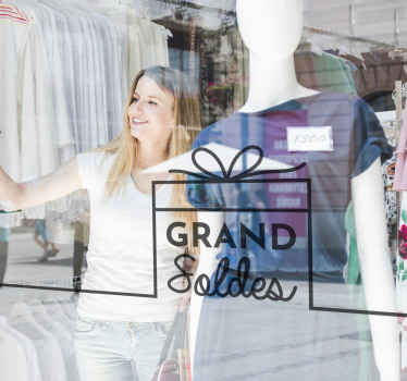 Vitrophanie Design de réduction élégant - TenStickers