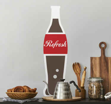 Sticker restaurant d'entreprise bouteille de soda - TenStickers