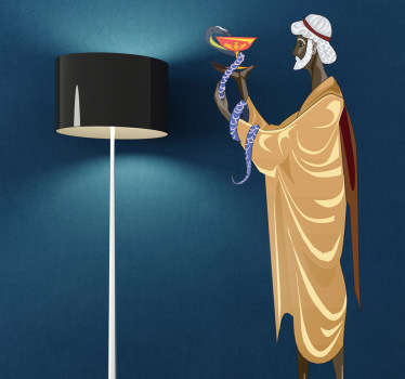 Mythology Asclepius Sticker - TenStickers