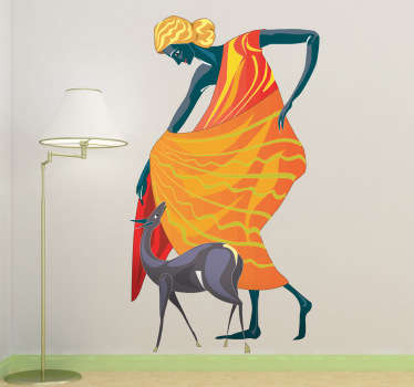 Diana Roman Mythological Decorative Decal - TenStickers