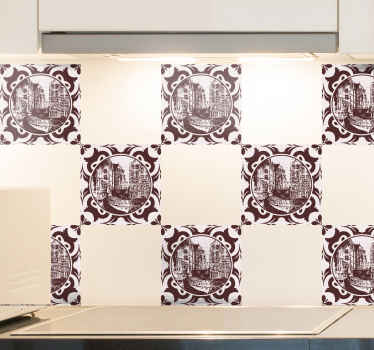 Kanalhus og klistremerke for båtfliser - Tenstickers