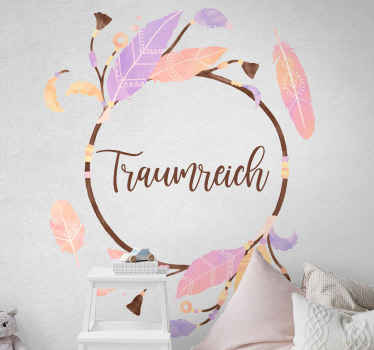 Wandtattoo Zitat Traumland - TenStickers