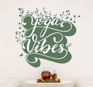 Sticker Sport Vibrations de yoga - TenStickers