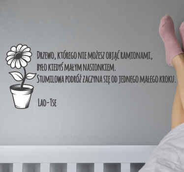 Naklejka na ścianę Motywujący cytat  - TenStickers