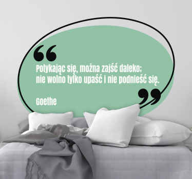 Naklejka na ścianę z motywującym tekstem - TenStickers