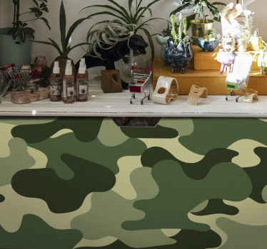 Autocolantes decorativos de estampados Camuflagem verde - TenStickers
