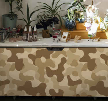 Autocolantes decorativos de estampados Camuflagem marrom - TenStickers