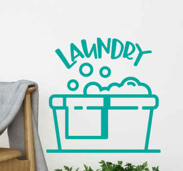 Laundry memorable days dirty clothes  text decal - TenStickers