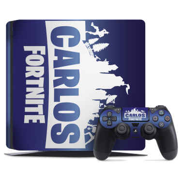 Lindo vinil autocolante decorativo personalizado com nome fortnite para ps4. O design é lindo e envolveria seu dispositivo com uma aparência adorável e atenção.