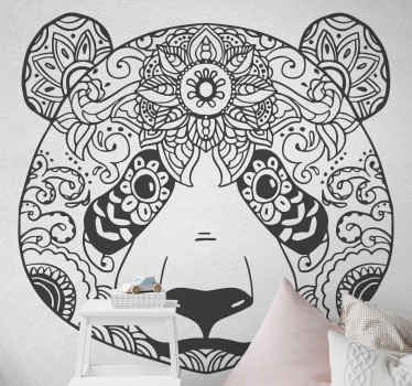 Etnik süs panda vahşi hayvan çıkartması - TenStickers