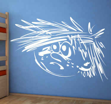 Autocolante infantil menino despenteado - TenStickers