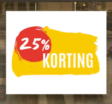 Stickers aanbiedingen Geschilderd 25% korting - TenStickers