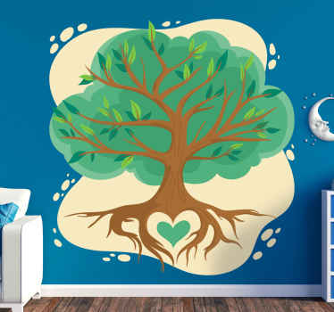 αυτοκόλλητο δέντρο της ζωής αγάπης δέντρο - TenStickers
